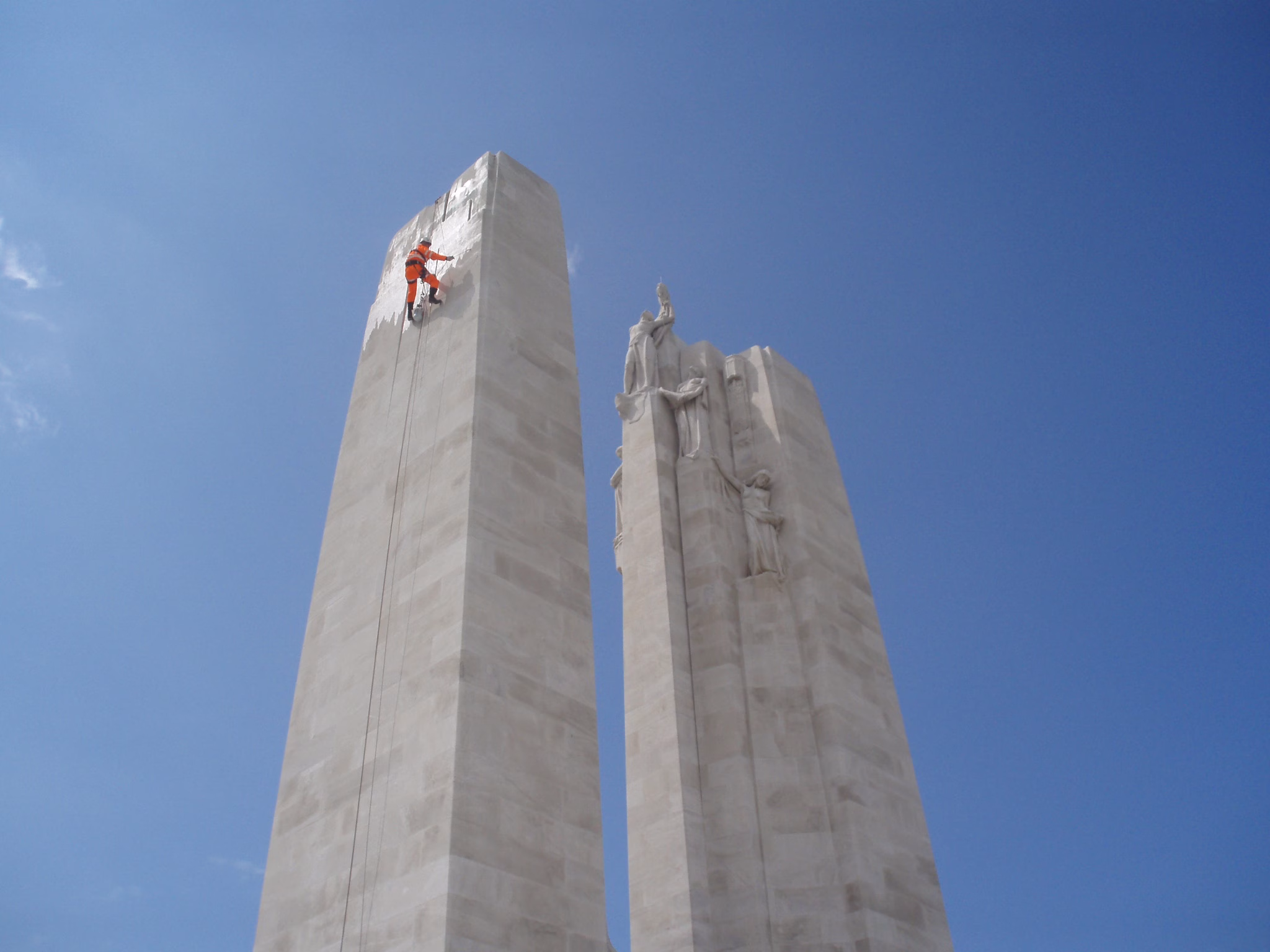 CAN team member on spire