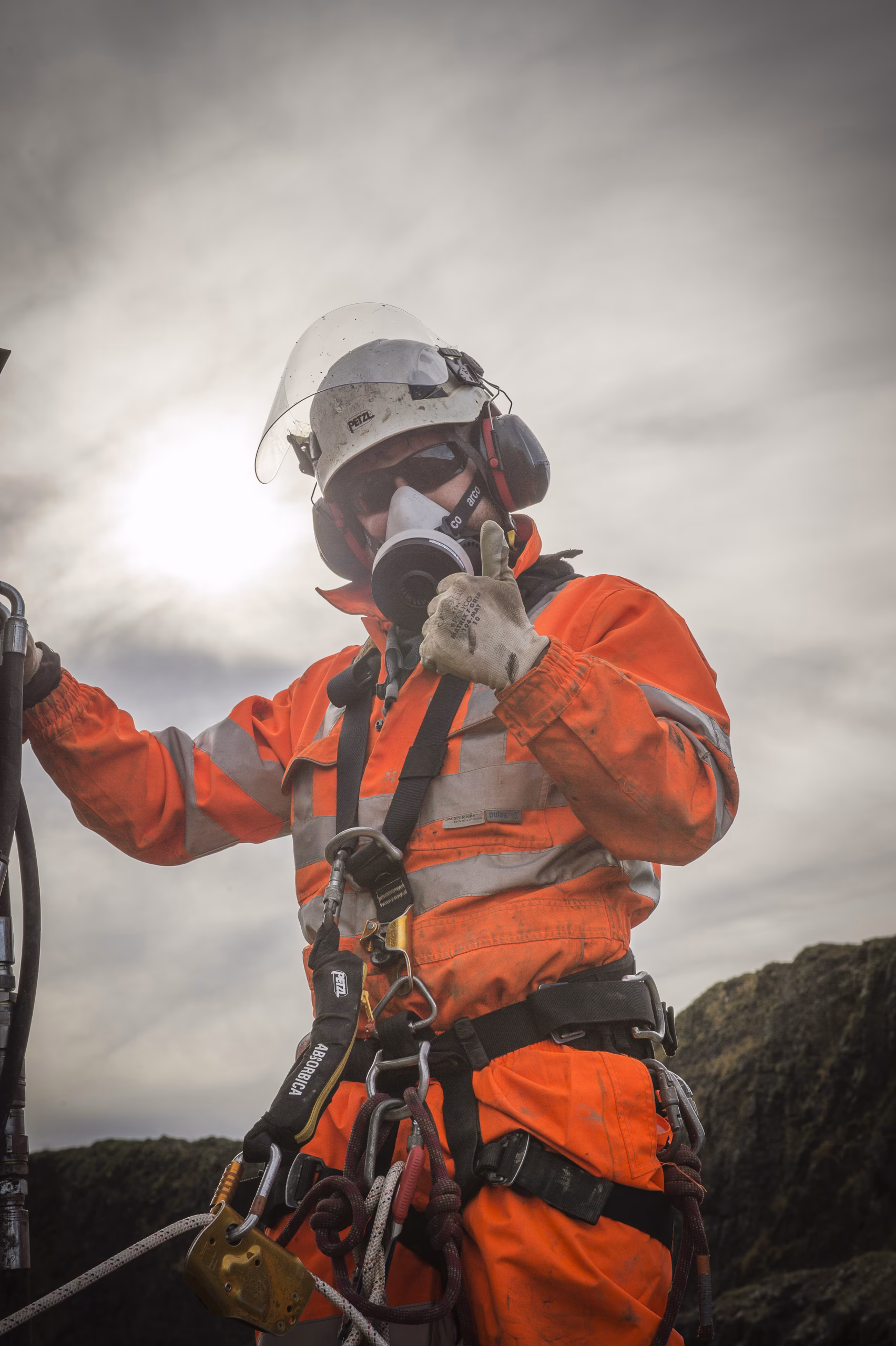 CAN team member giving a thumbs up